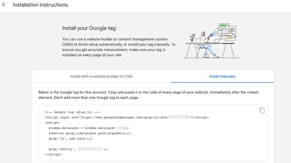 Install the GA4 Tracking Code