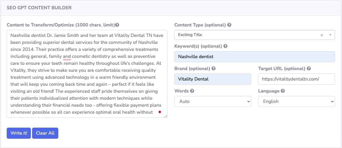 Creating Titles and Topics with Precision