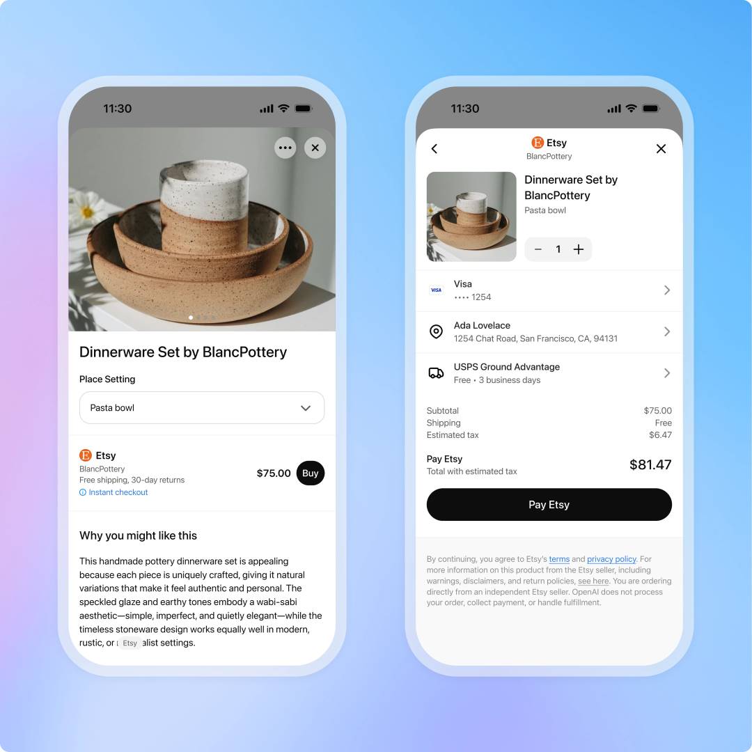Etsy Checkout (Source: OpenAI)